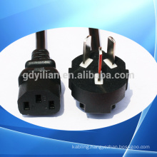 ODM customized European plug power cord/cable/wire 2 circles pin/ Single head